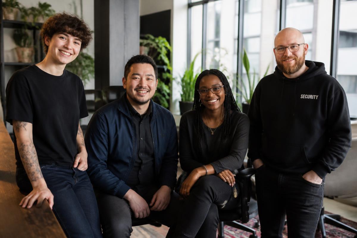Placeholder: the Safe by OdynCore team photographed in their office